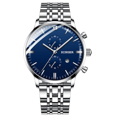 Image of Binger Swiss Chronograph Quartz Watch Men B 1212