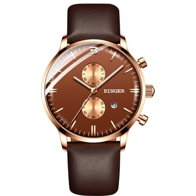 Image of Binger Swiss Chronograph Quartz Watch Men B 1212