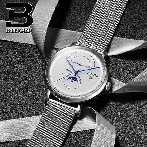 Image of Binger Swiss Curved Mechanical Watch B 8610
