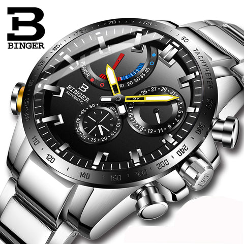 Image of Binger Swiss Speedo Mechanical Men Watch B 10003B