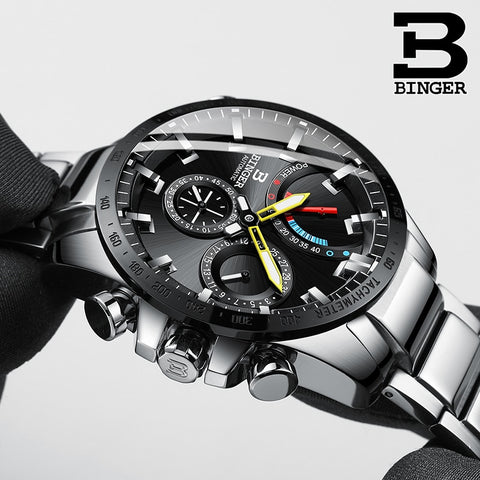 Image of Binger Swiss Speedo Mechanical Men Watch B 10003B