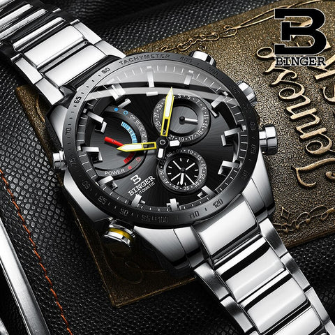 Image of Binger Swiss Speedo Mechanical Men Watch B 10003B