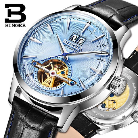 Image of BINGER Swiss Alpha Atmosphere Mechanical Tourbillon Watch B 10009