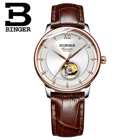 Image of Binger Swiss Ultra thin Super Luxury Tourbillon Men Watch B 1108