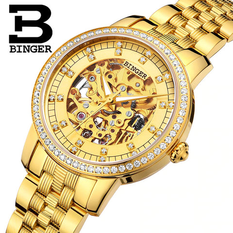 Image of Binger Swiss Mechanical Miyota Luxury Women Watch B 5051