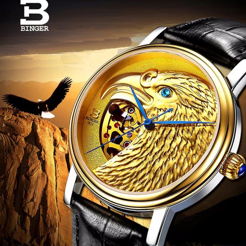 BINGER Watch Men's Watch Mechanical Watch Fashion Sports Waterproof Watch  Running Reloj Hombre Orologio Uomo with Gift Box | Wish