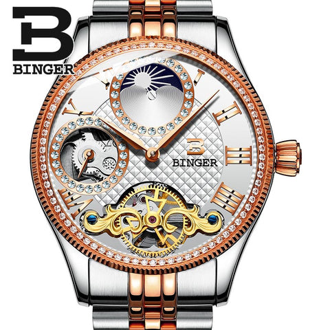 Image of Binger Swiss Unique Mechanical Watch Men B 1175