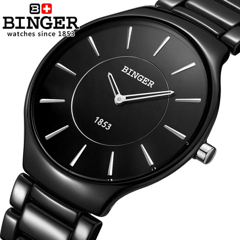 Image of Binger Swiss Ceramic Quartz Men's Watch B 8006