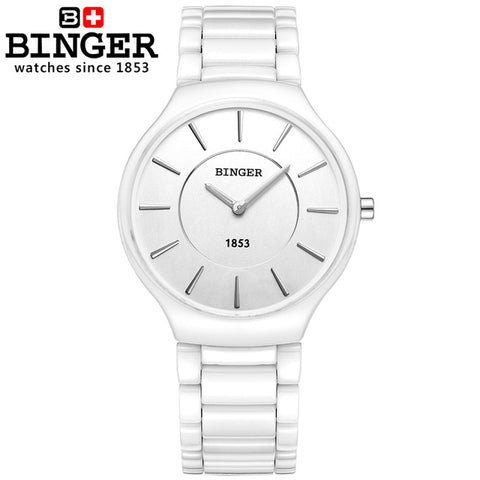 Binger Swiss Ceramic Quartz Men's Watch B 8006