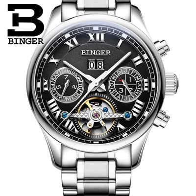 Binger Swiss Tourbillon Mechanical Watch Women B 1132 – Binger Store India