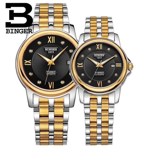 Binger Swiss Mechanical Couple Watch BS143CS